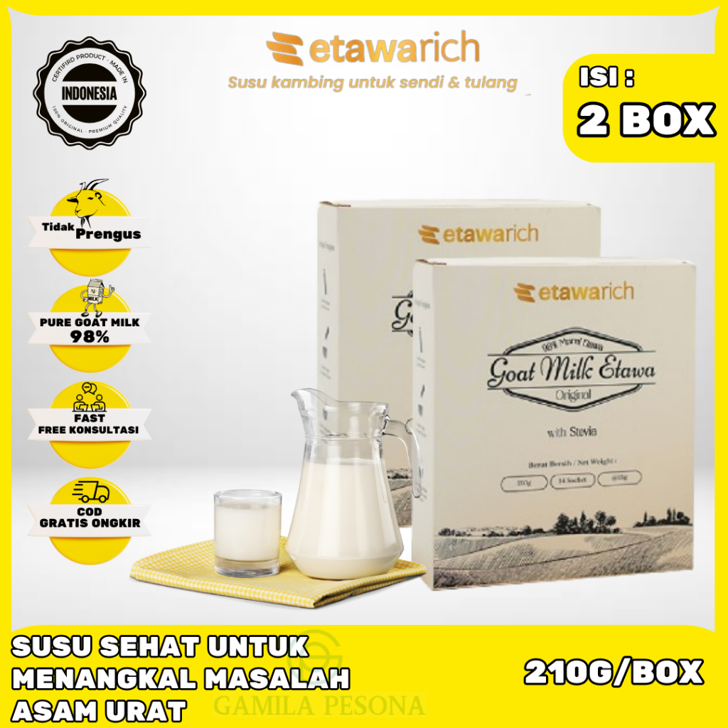 

ETAWARICH 100% ORIGINAL Susu Kambing Etawa Original Official Store Asli Ampuh Atasi Nyeri Sendi