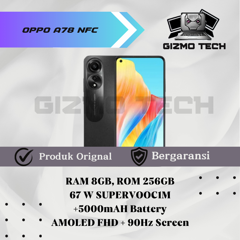 OPPO A78 NFC RAM 8GB ROM 256GB
