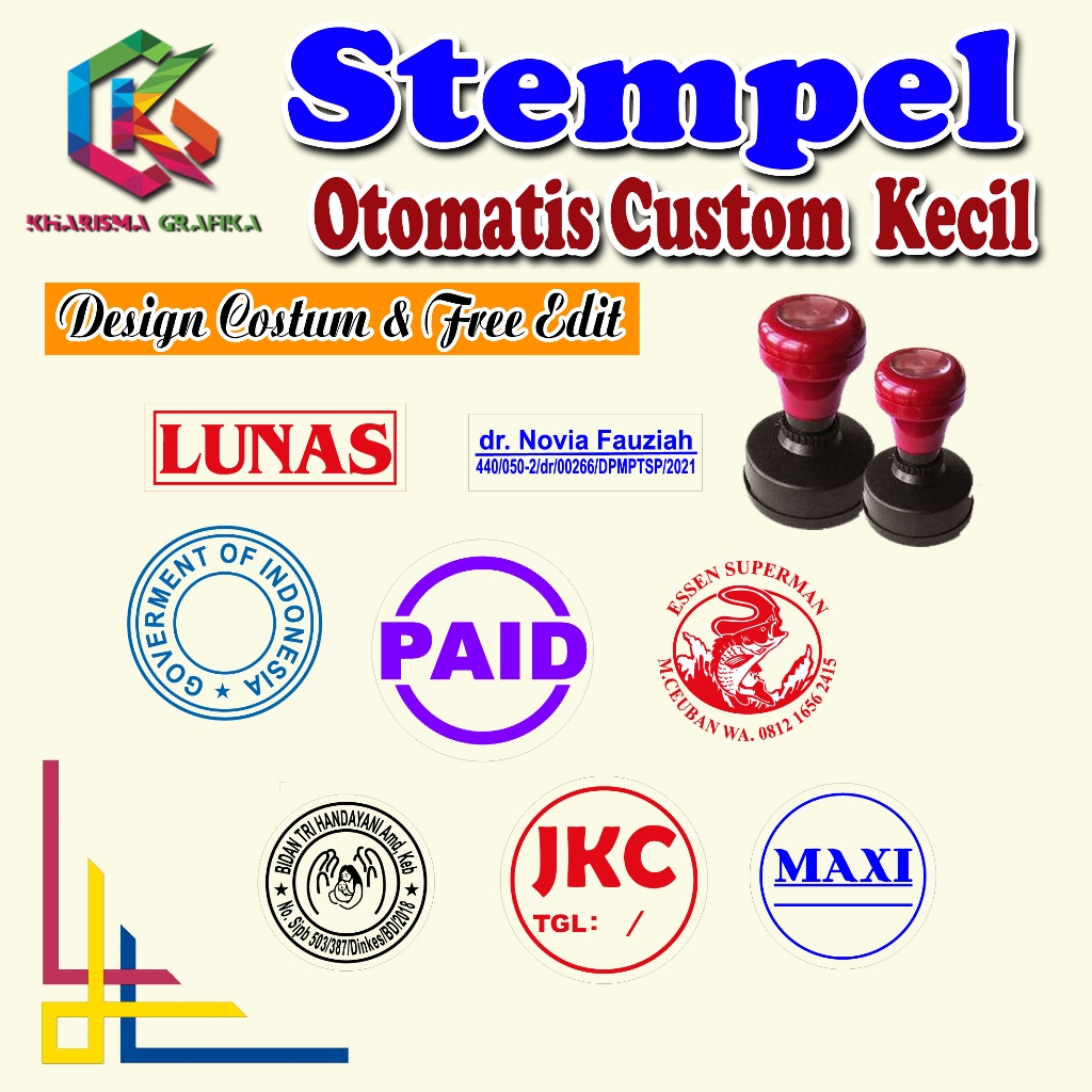 

STEMPEL OTOMATIS UKURAN KECIL