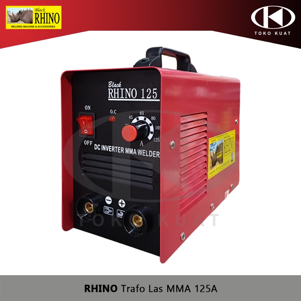 Rhino trafo mesin las inverter MMA125 MMA 125