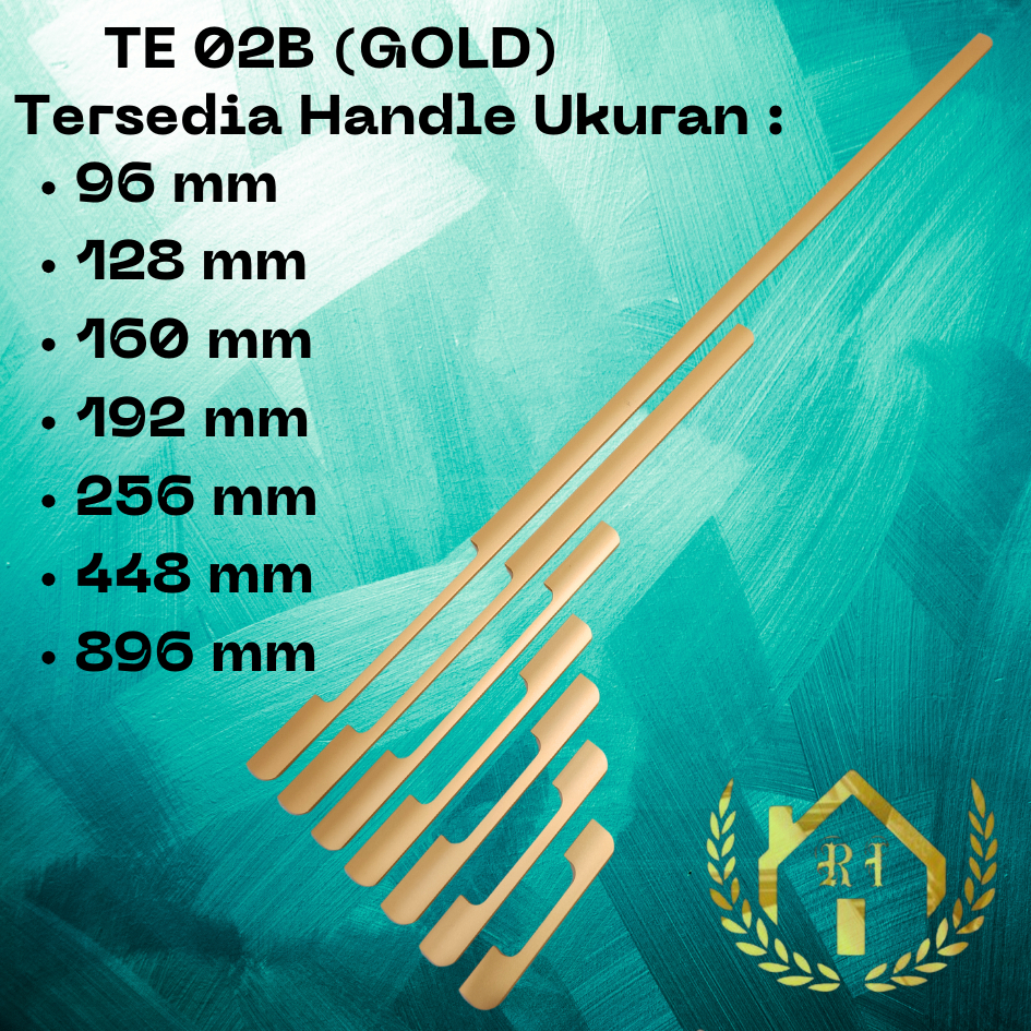 HANDLE TE 02B 160mm GOLD
