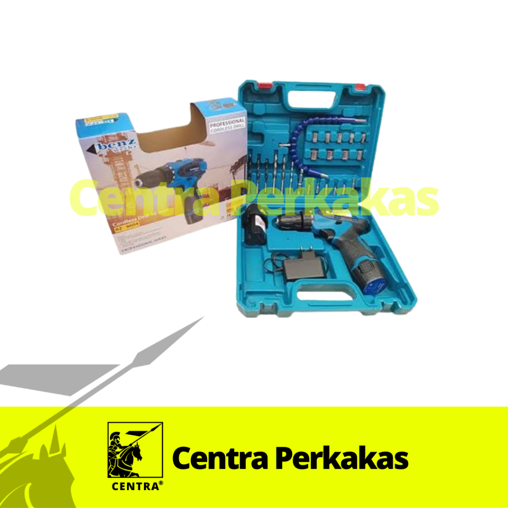 Mesin Bor Cas / Cordless Drill 10mm BENZ BZ-8004