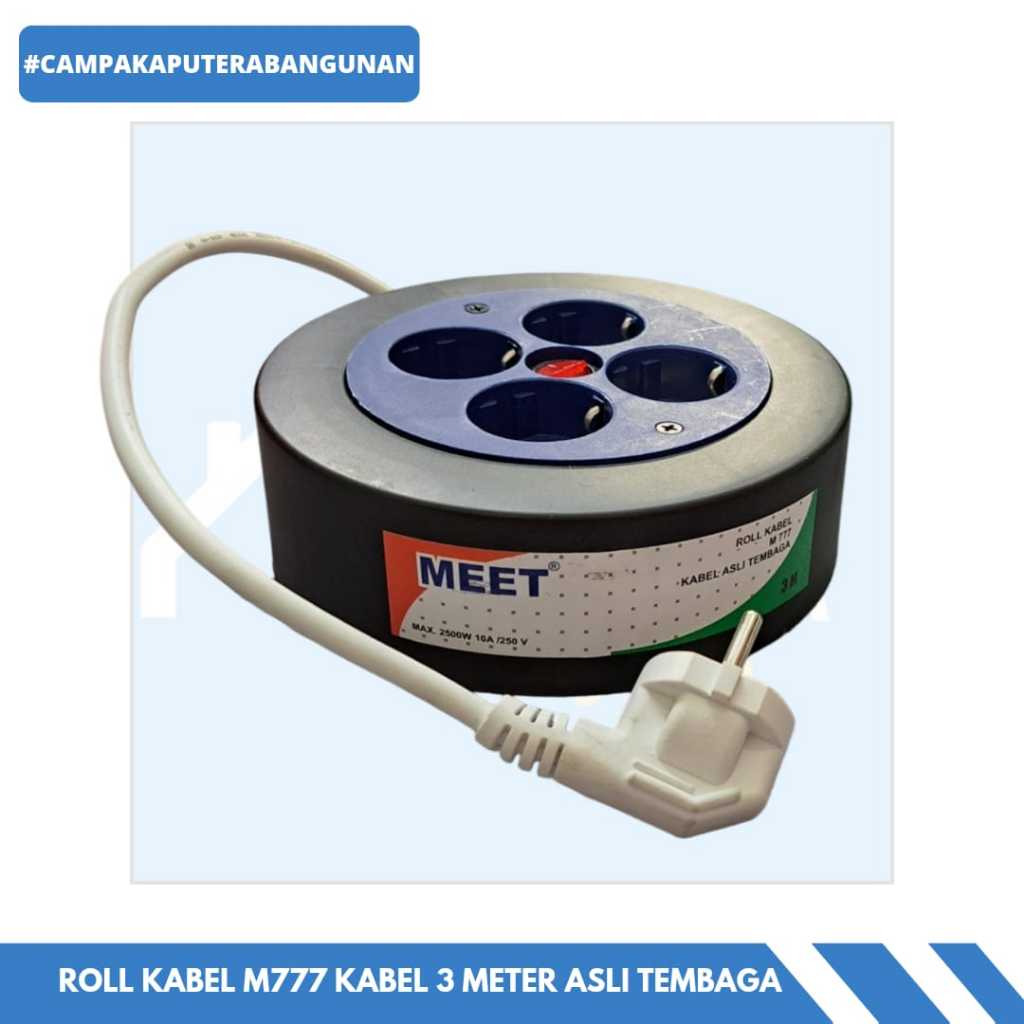 Terminal Lsitrik Roll Kabel 3 Meter Asli Tembaga / Terminal Listrik Roll Kabel Meet M777