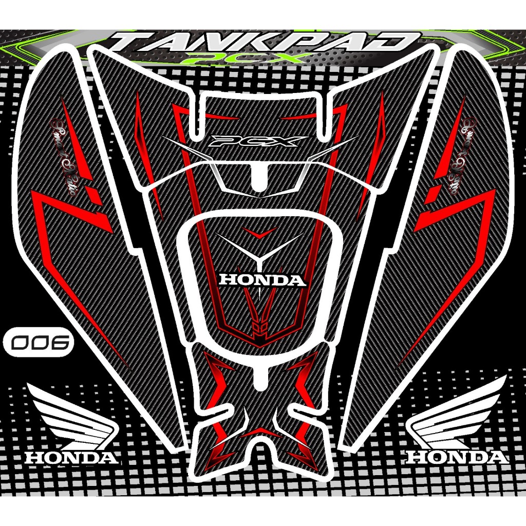 (COD) TANKPAD PCX 150 FULLSET STIKER VARIASI MOTOR PCX 150 2018 sampai 2022