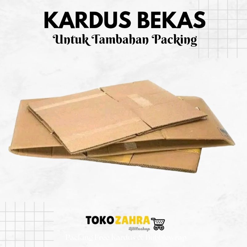 

Extra Kardus Bekas untuk tambahan packing