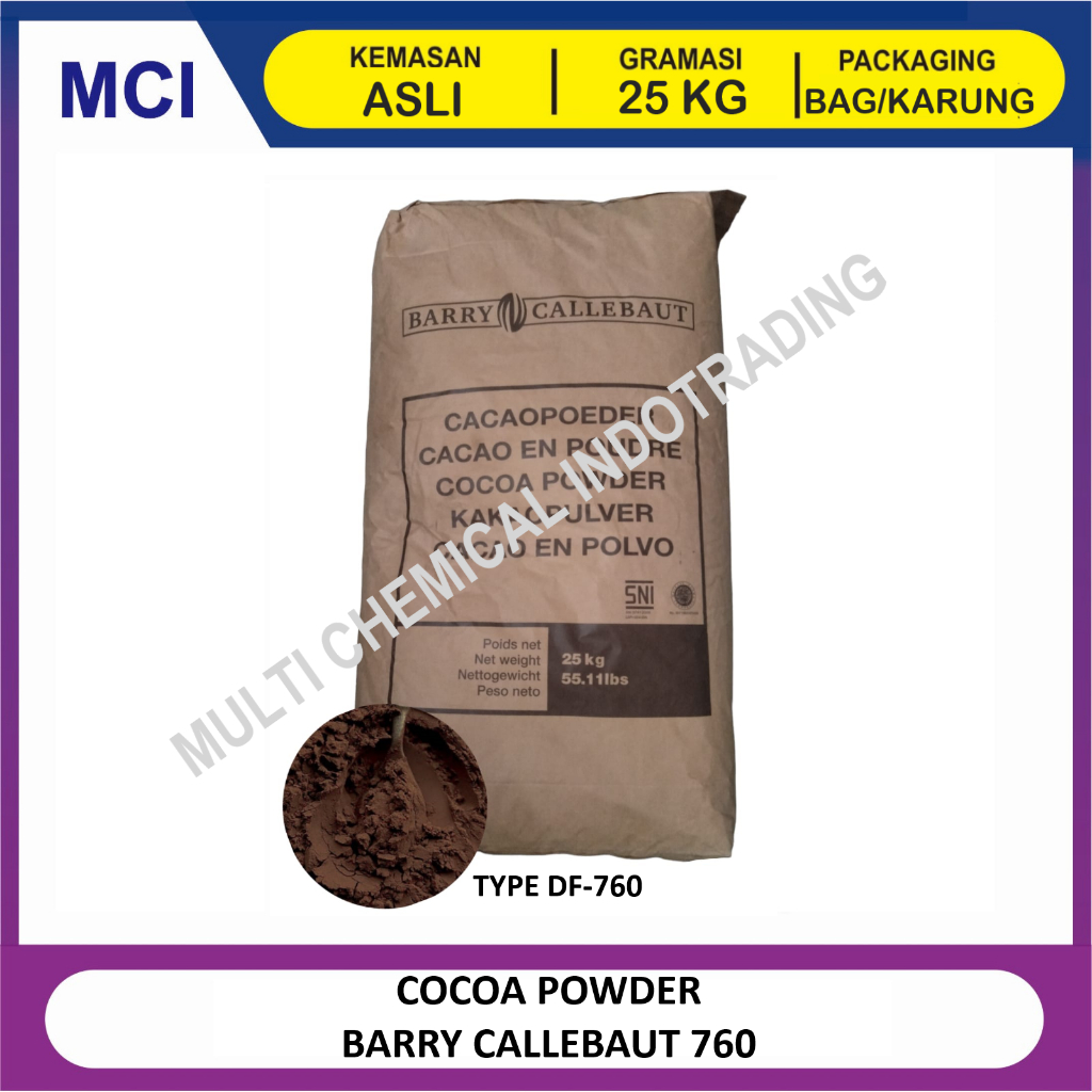 

PURE COCOA POWDER BARRY CALLEBAUT 760-11. BUBUK COKLAT MURNI. 25 KG