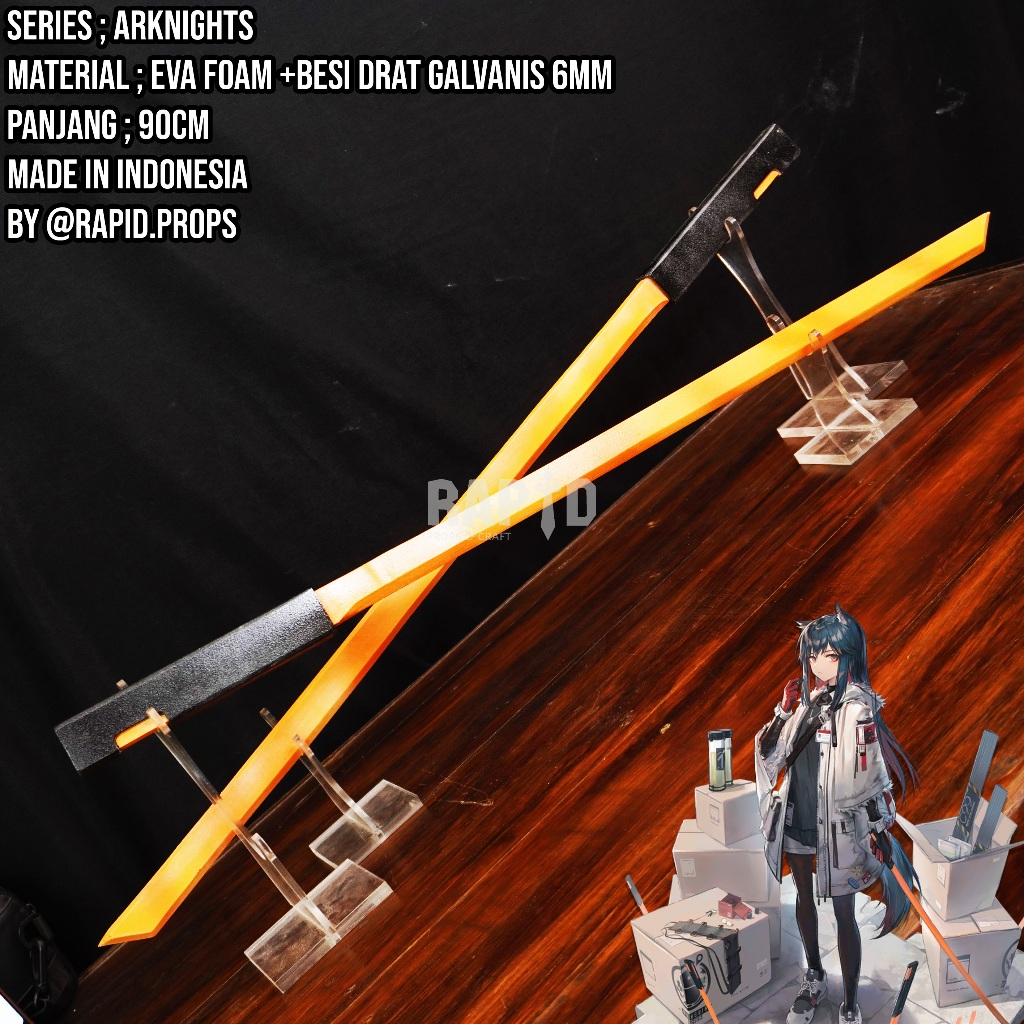 Texas Dual Sword Form Arknights For Cosplay Prop