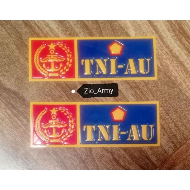 

Stiker Embos NOPOL TNI AU 1 pasang