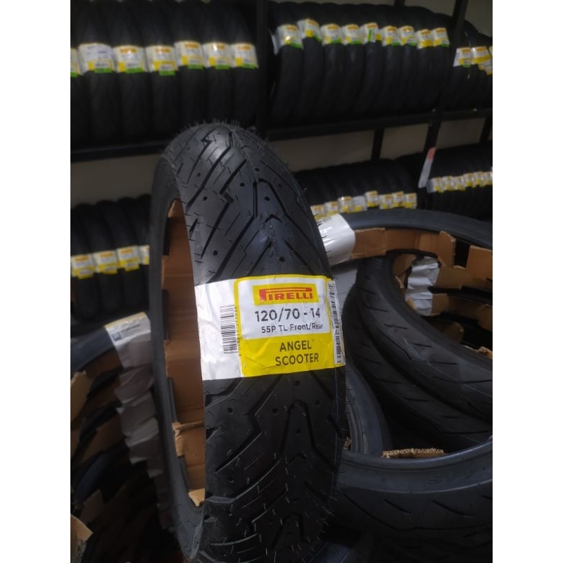 ban motor matic Pirelli angel scooter 120/70 ring 14 aerox Lexi Vario pcx