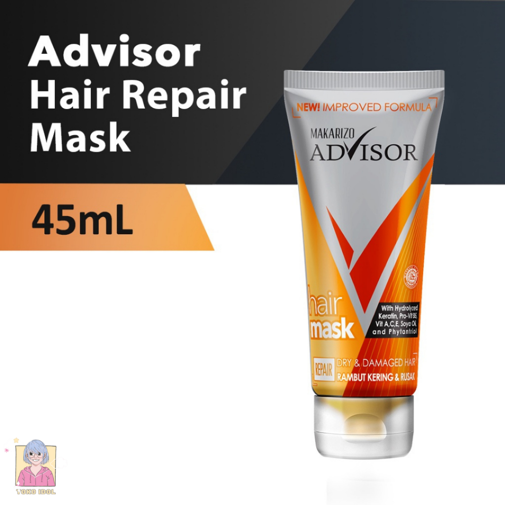 (COD) MAKARIZO ADVISOR HAIR REPAIR MASK TUBE 45ml,HAIR MASK MAKARIZO 15ML,HAIR MASK MAKARIZO,MAKARIZ