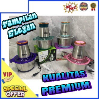 Chopper Blender Steinless Penggiling Daging Bumbu Serbaguna / Blender Kapsul Steinles Food Processor