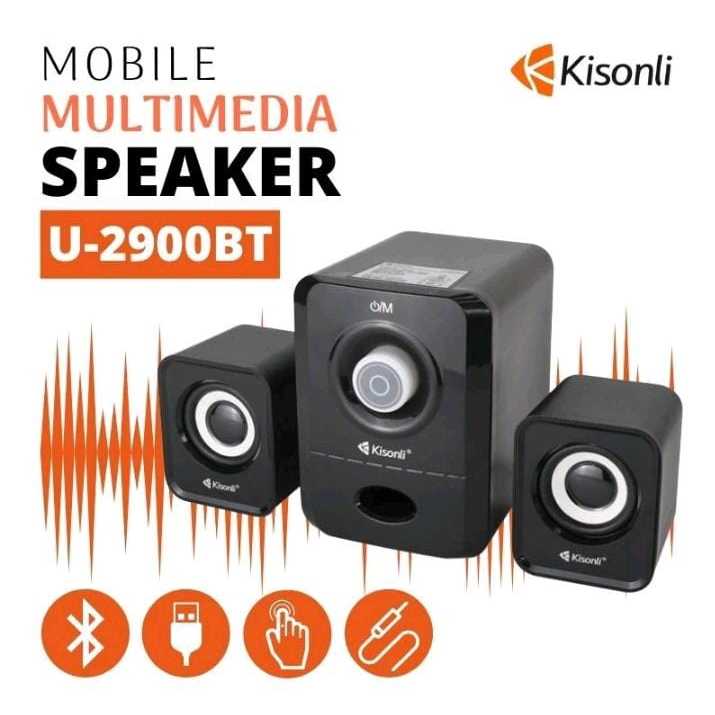 Speaker Bluetooth Aktif Kisonli U-2900BT Wireless Speaker With Touch Control