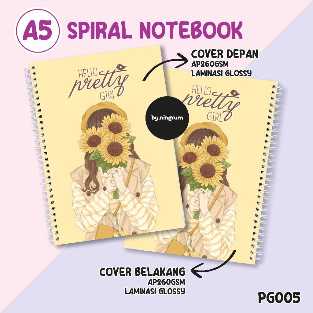 

Buku Catatan Spiral Notebook A5 [PG005] Jurnal Aesthetic Line Blank Tema Pretty Girl