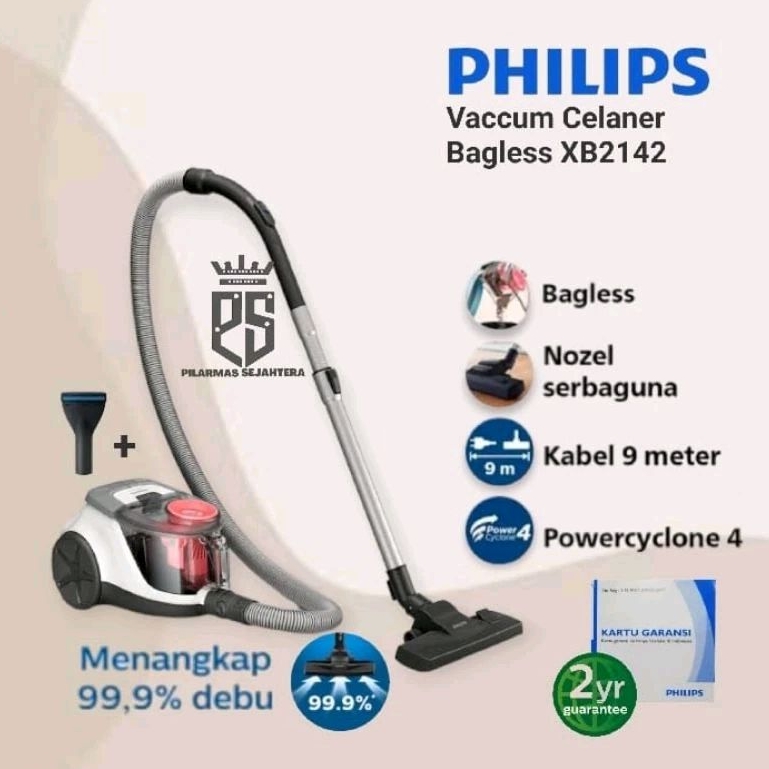 Philips Bagless Vacuum Cleaner PHILIPS XB2142 penyedot debu Philips