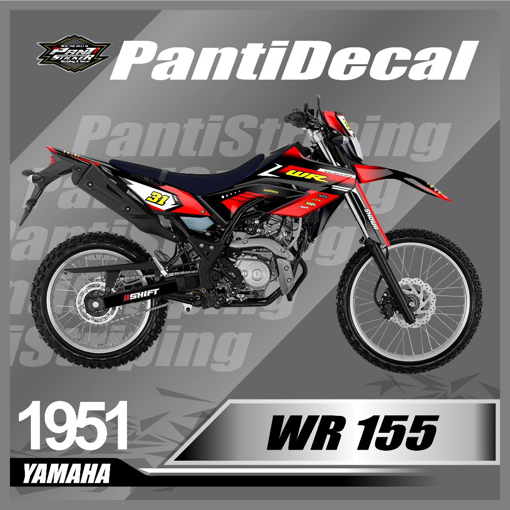 Sticker Decal Motor WR 155 Variasi LIST Fullbody - Sticker AKSESORIS WR 155 Premium Motor Desain Mot