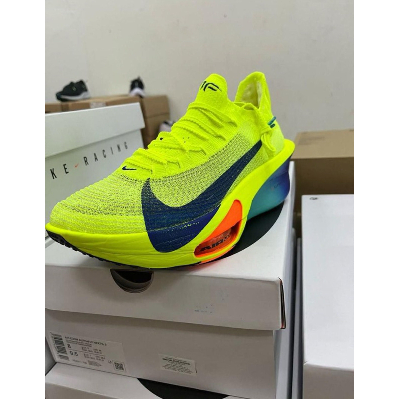 Nike ZoomX Alphafly Next% 3 Green Volt Original 100%