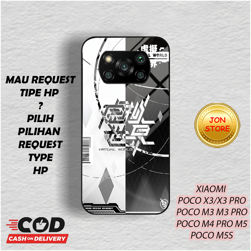 (CMM 4) Sofcase Case Glossy Kilau Untuk POCO X3 X3 PRO X3 NFC M3 M3 PRO 5G M4 PRO M5 M5S Moitf Anime