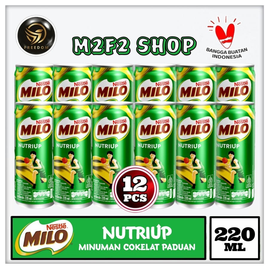 

Milo ACTIVE GO NutriUp Cokelat & Susu UHT Kaleng | Can - 220 ml (Kemasan 12 Pcs)