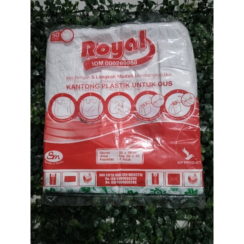 

Kantong Plastik untuk dus box nasi 18x18 ,20x20 isi 50lbr muat 2 kotak