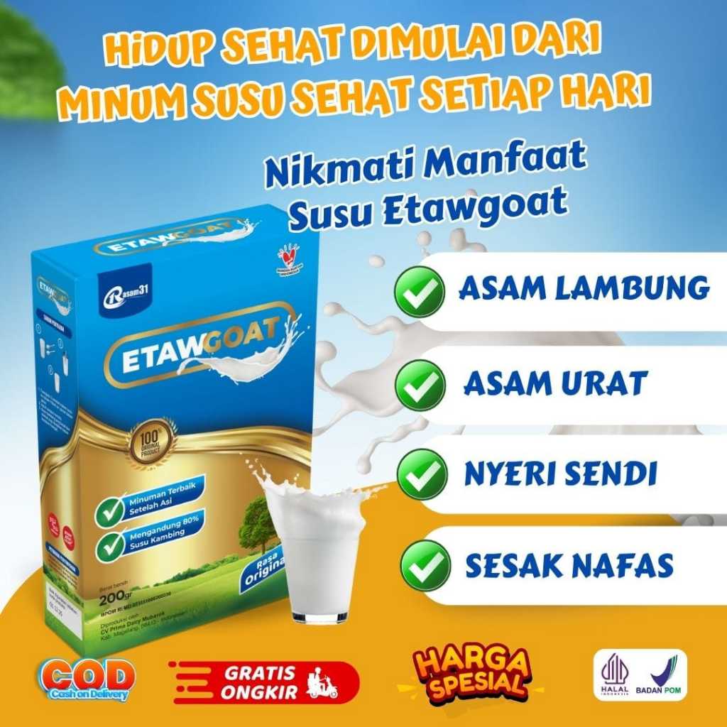 

PAKET 3 BOX BOX ETAWGOAT SUSU KAMBING ETAWA BUBUK ORIGINAL BERKUALITAS ATASI NYERI TULANG