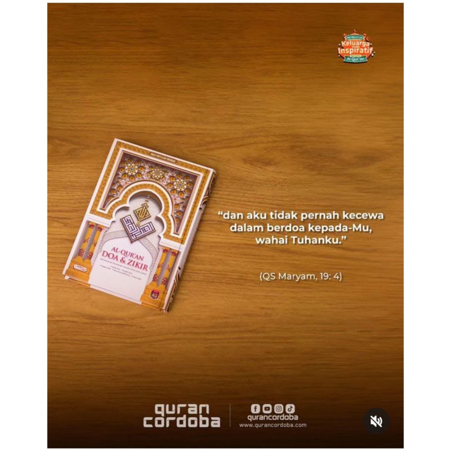 

AL QURAN DOA DAN DZIKIR - Dilengkapi Ayat Doá , Hadis Doá, Doá Asmaulhusna , dan Transliterasi. - CORDOBA - ilmu dalam genggaman