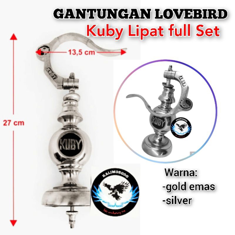 Gantungan kuby lipat untuk Sangkar Lovebird