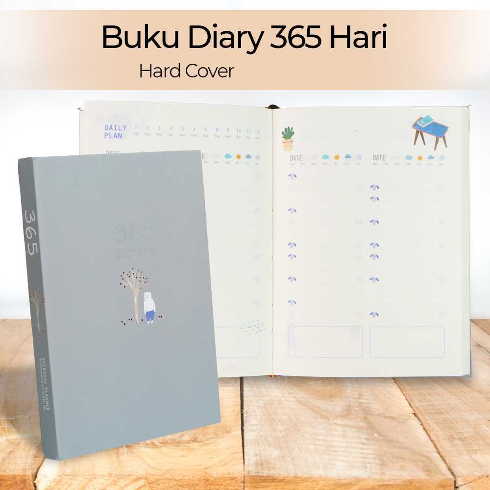 

New Trend Buku Diary 365 Hari Daily Journal Hard Cover 128 Pages - DDT-4083-32