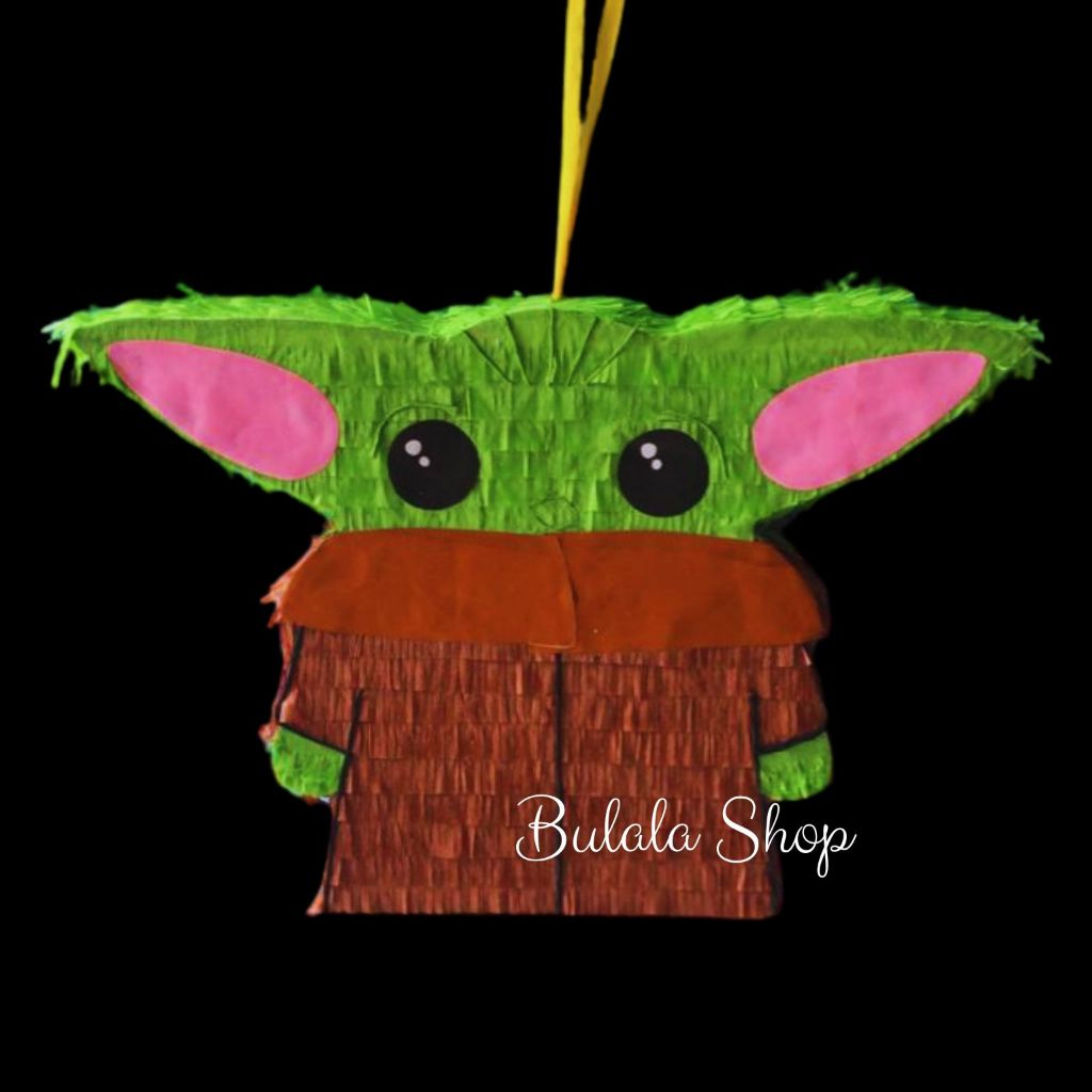 Pinata Tarik / Pinata Pukul Ulang Tahun Motif Baby Yoda Alien