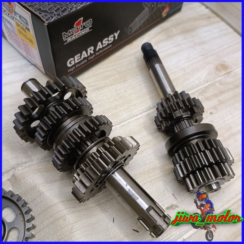 gigi gear rasio ratio moto 1 racing crf 150 Supermoto dan trabas