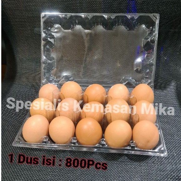 Star Mika Telur  Egg Tray  Tray Telur Isi 15 Butir Sudah Ada Pengunci 25 Pcs