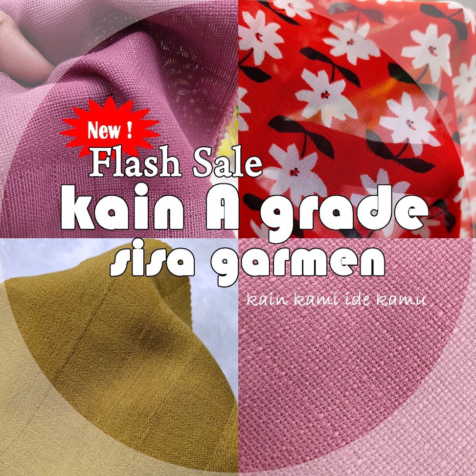 PROMO ALE Bahan Kain Sisa Garmen Export A Grade Flash Sale Murah