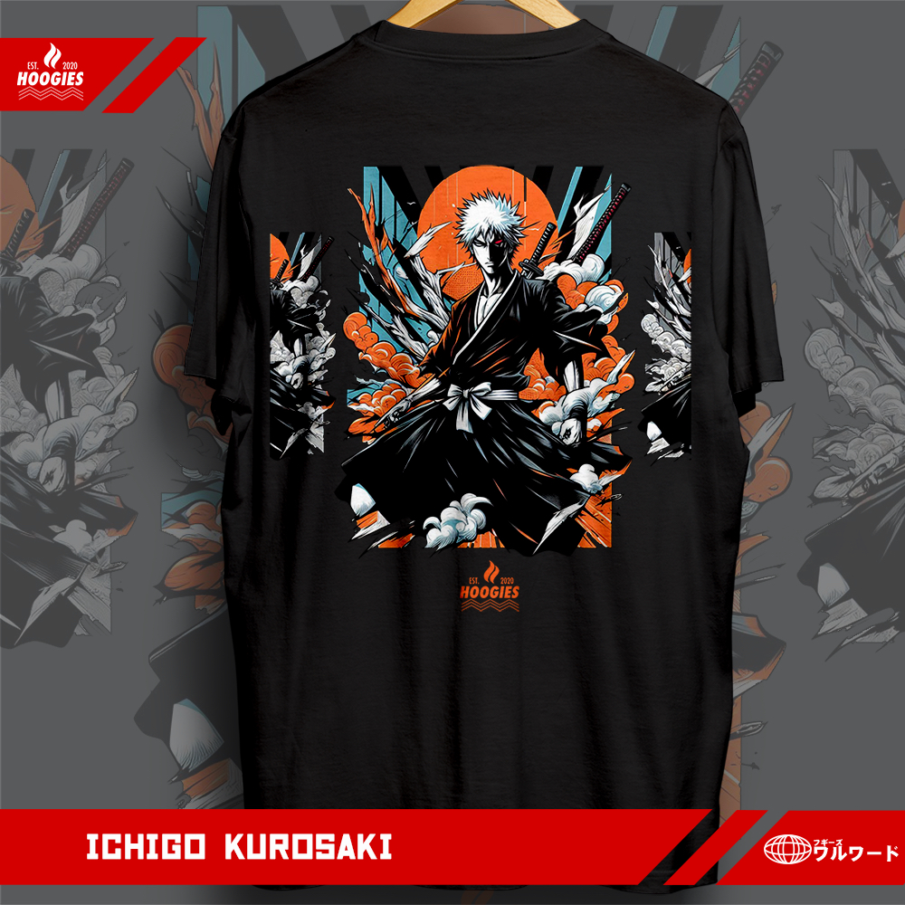 Hoogies.Ink - Ichigo Bankai Bleach | Tshirt Pria | Wanita - Kaos Bleach Ichigo kurosaki | Kaos Anime