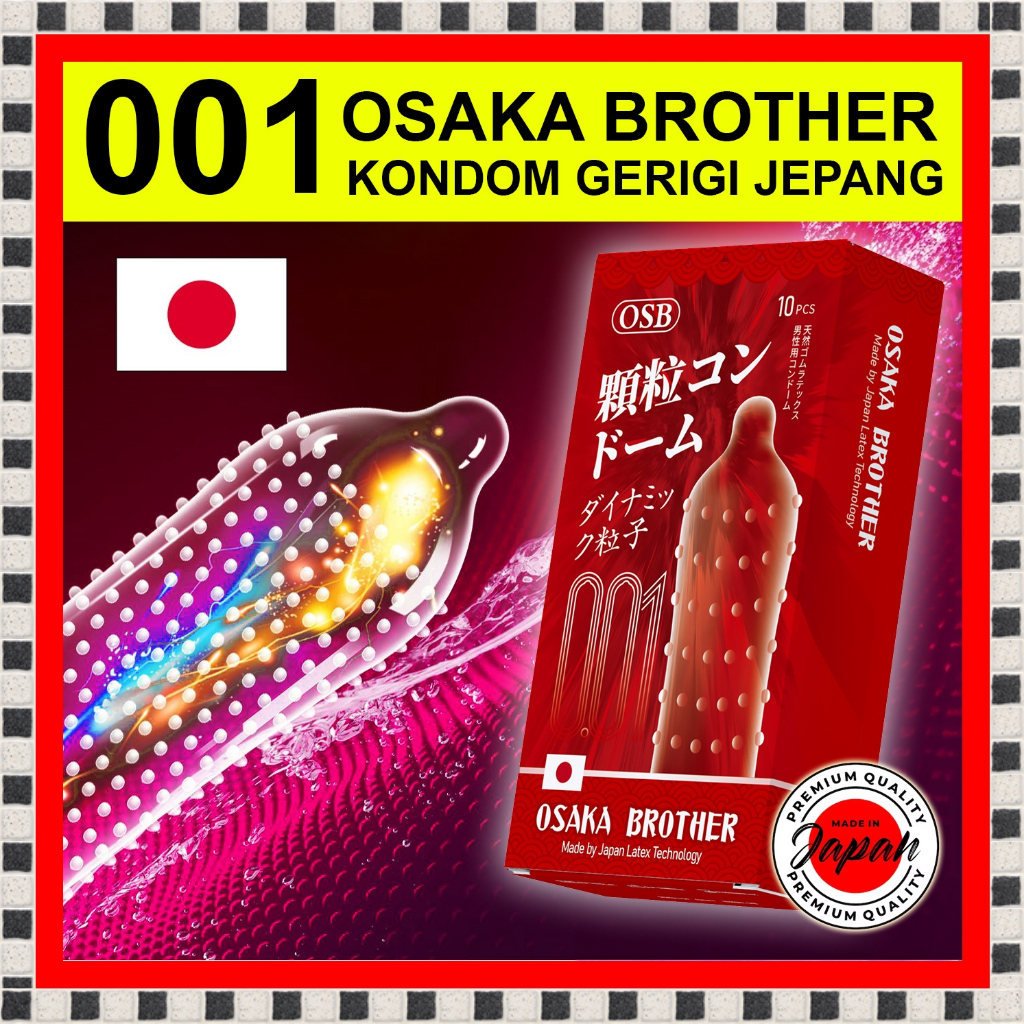 [SIAP KIRIM] Kondom OSB Osaka Brother Gerigi Kasar - LEmbut Tipis - Pipa - Kondom Favorit Wanita [RE