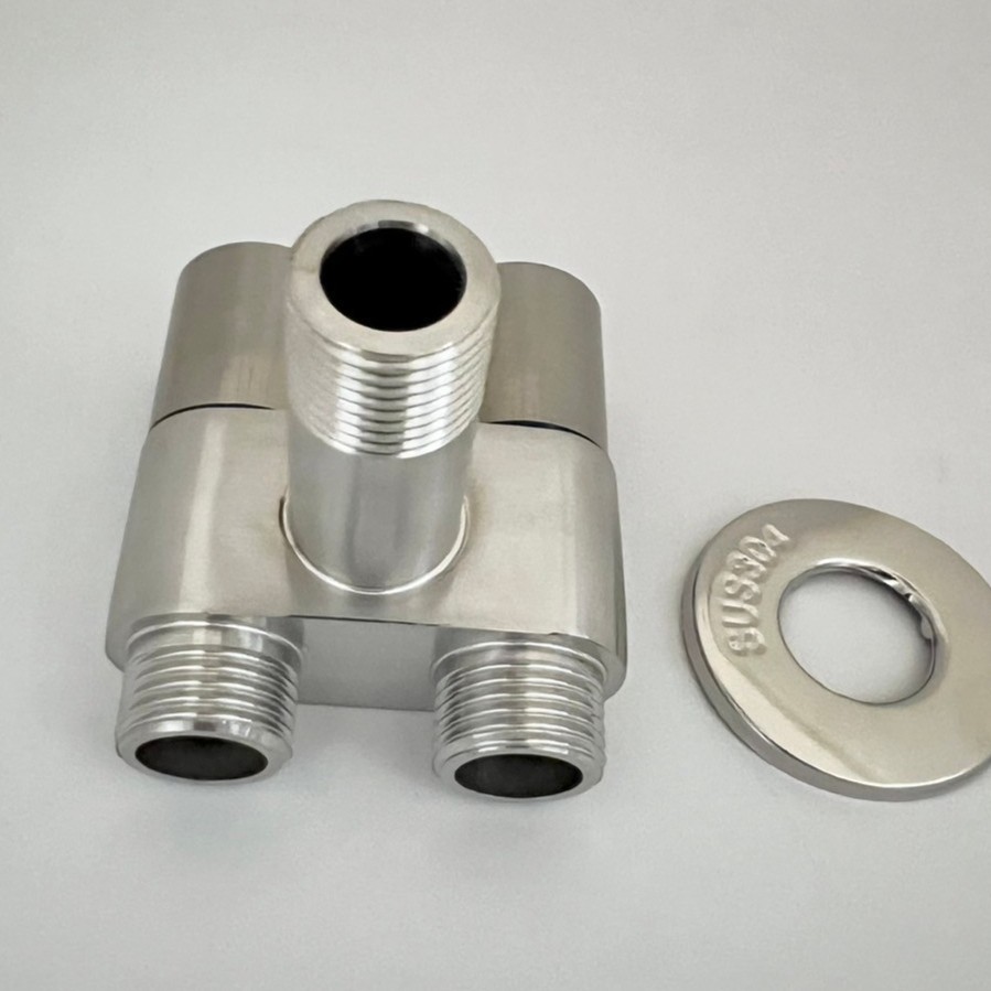 Kran Cabang Stop Kran air Cabang Mini DUA HANDEL stainless steel tebal