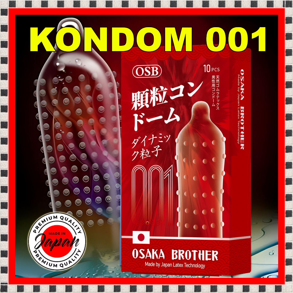 [Siap Kirim] Kondom OSB Osaka Brother Kondom Motif Gerigi - Garis2 - Dot Tebal dan Tipis Favorit Wan