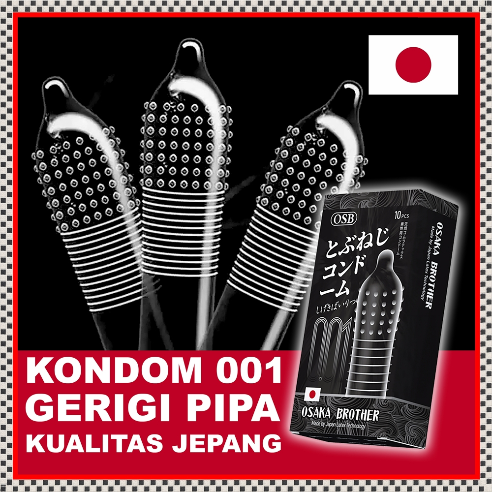 [SIAP KIRIM] Kondom OSB Osaka Brother Varian Gerigi Tebal - Textur ULTRA Tipis - Lembut Premium [REA