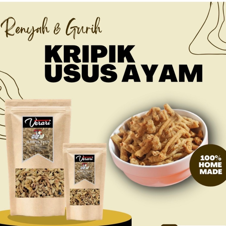 

Keripik Usus Ayam Asli Bali 100% Homemade - 100 gram