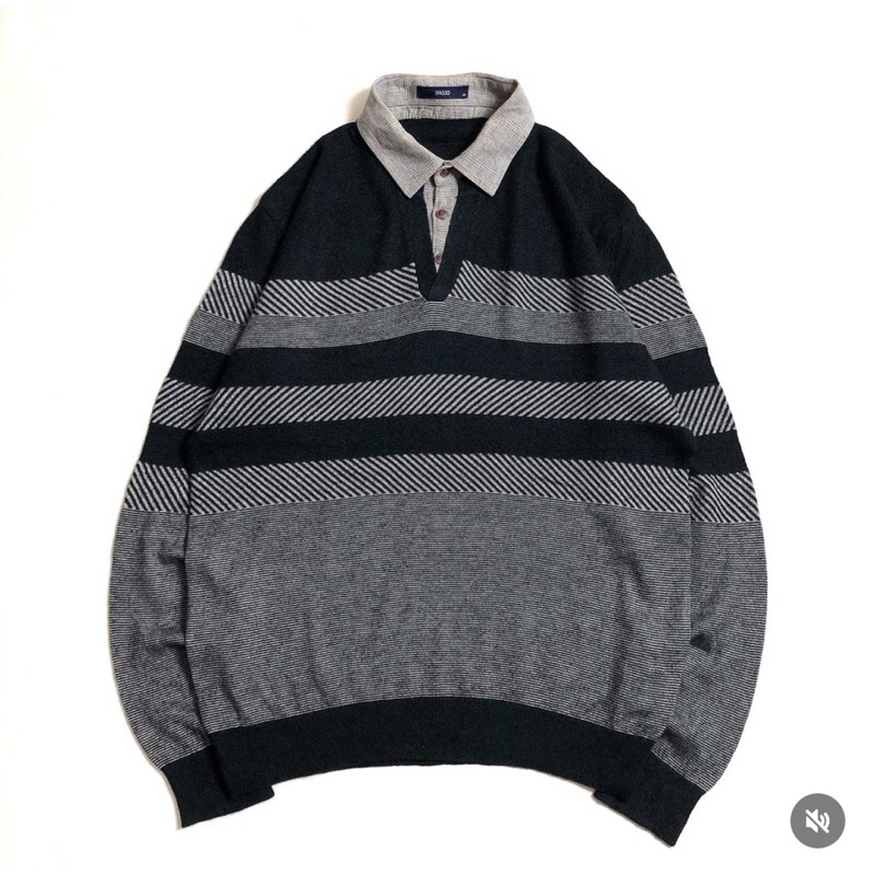 Knitwear Rajut spasso with buttondown