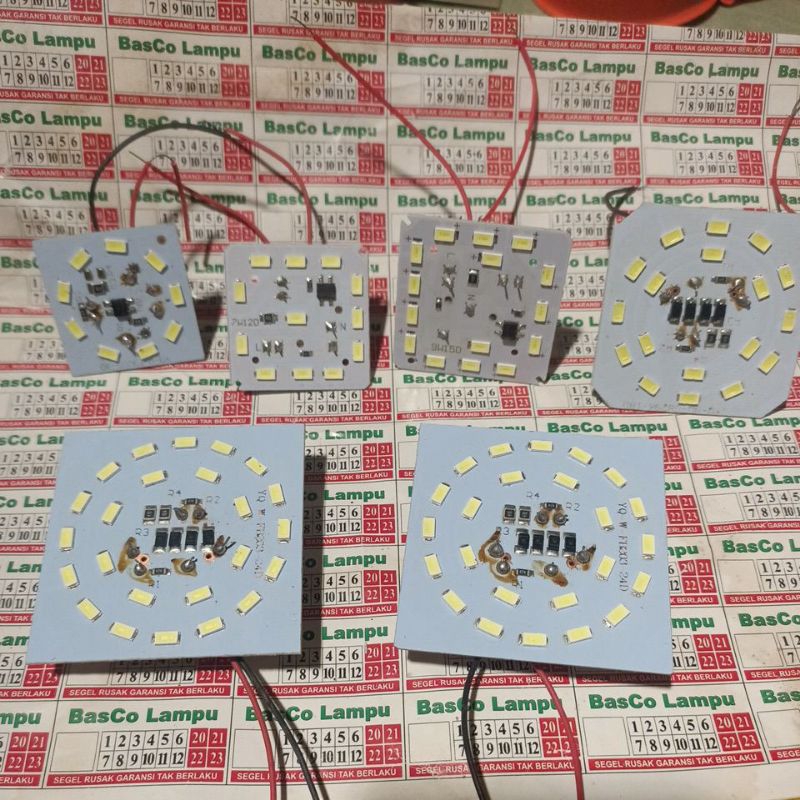 PCB LED AC 3,5,7,9,12,15,18,25w cahaya putih langsung 220v