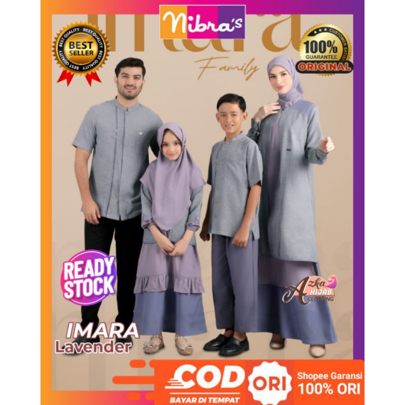 NIBRAS RAYA SERIES SARIMBIT IMARA LAVENDER NIBRAS / SARIMBIT NIBRAS 2024 / BAJU FAMSET LEBARAN 2024 