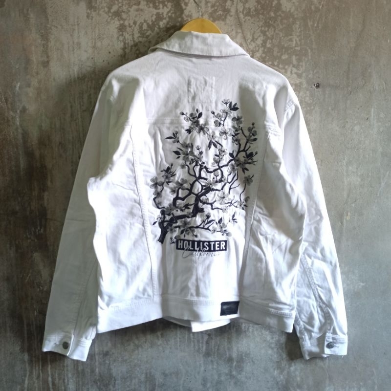 Hollister Trucker Jacket Full Bordir Behind