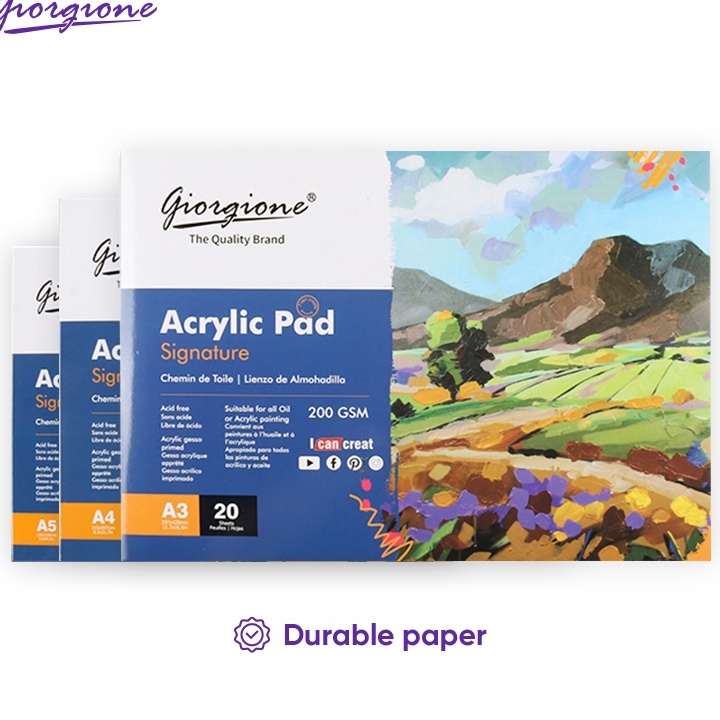 

PALING AMPUH Giorgione Acrylic Oil Paint Paper Book Lukisan Minyak Akrilik A3A4A5 GAC2