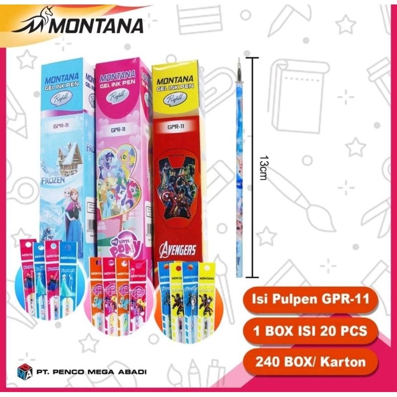 

Isi ulang pulpen gell isi 20pcs