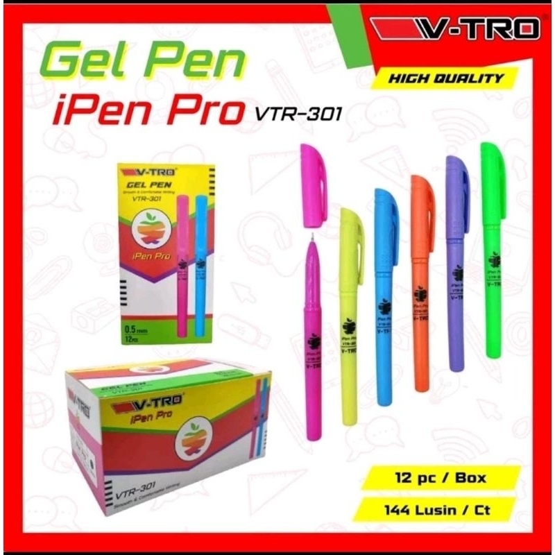 

Pulpen ipen x isi 12pcs warna warni