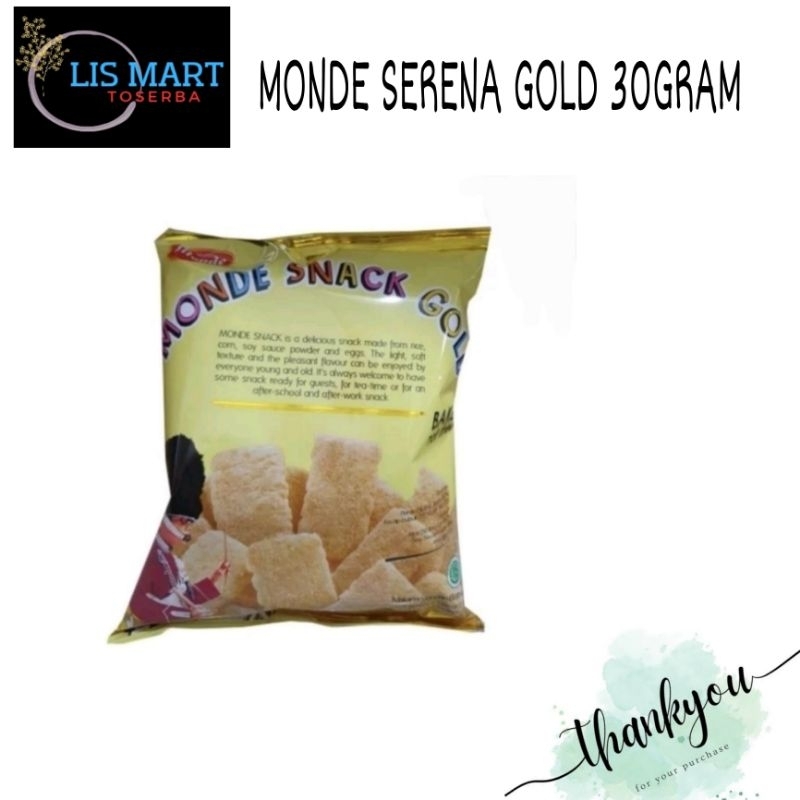 

MONDE Serena Gold 30 Gram | Snack | Cemilan