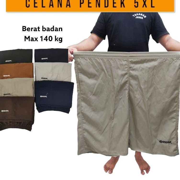 Harga Update  Celana Pendek Kolor Hawai Pria Wanita Unisex Super Jumbo Santai Harian Big Size XXXXXL