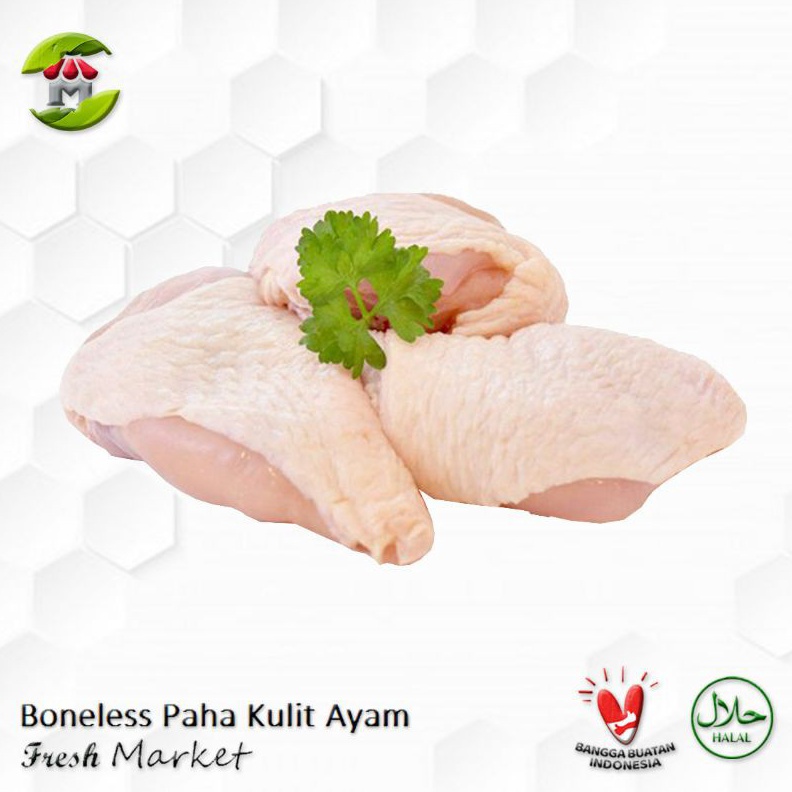

Boneless Paha Kulit Fillet Ayam Fillet 1Kg Grade A Kualitas Premium