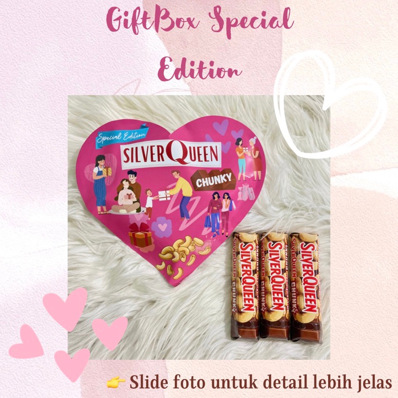 

Original GIFTBOX SPECIAL LOVE EDITION SILVERQUEEN DAIRYMILK VALENTINE BIRTHDAY WEDDING ULANGTAHUN ANNIVERSARY murah
