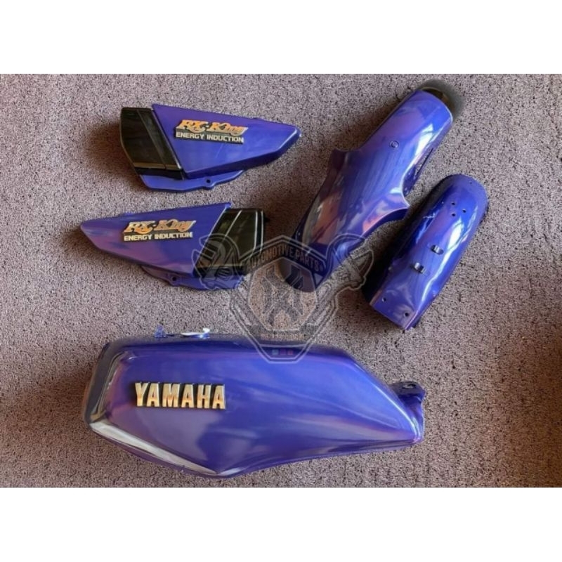 Cover Body Set Tangki Yamaha Rx King Biru Polos