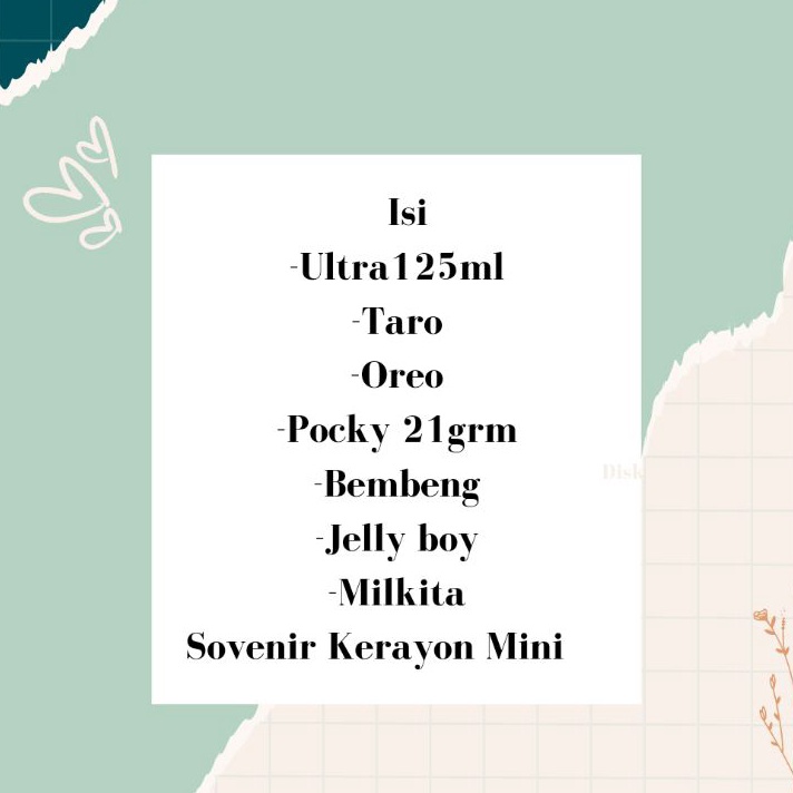 

paket Snack ulang Tahun Tas Mika